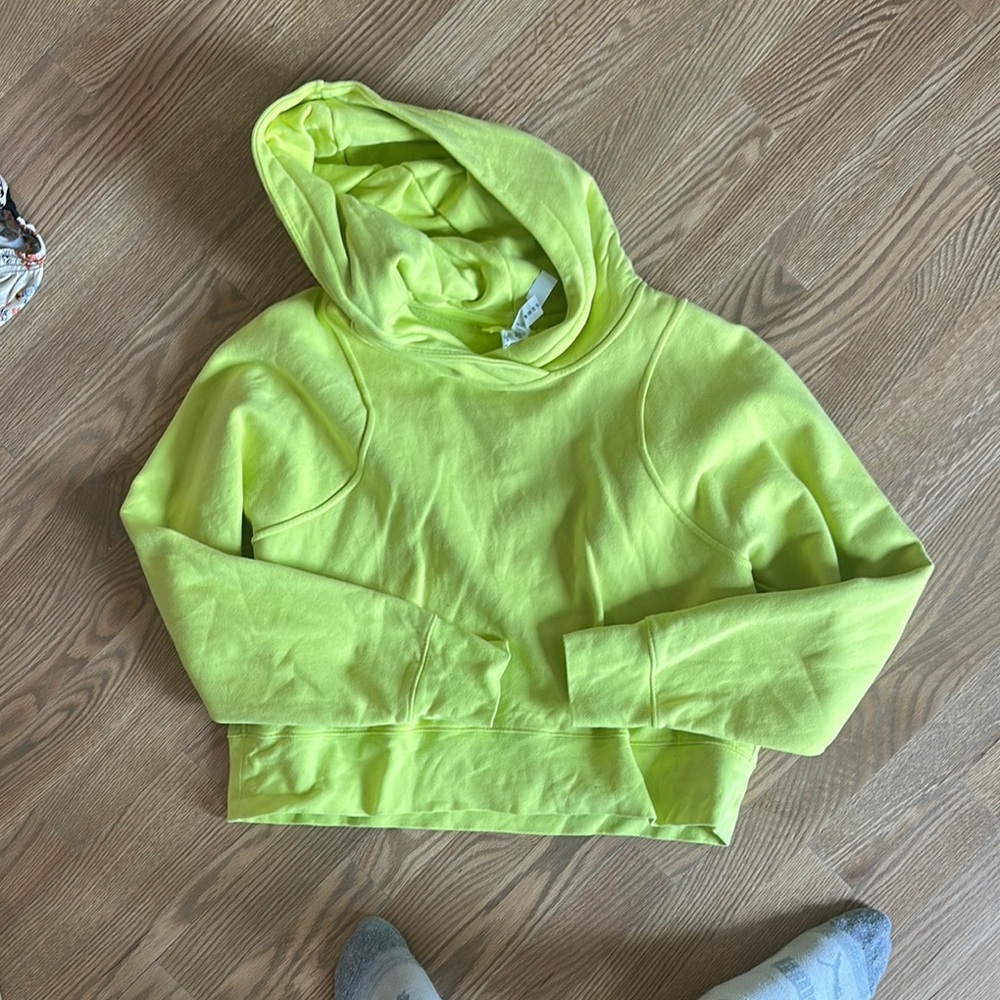 Lime Green Women's Hoodie Sweater